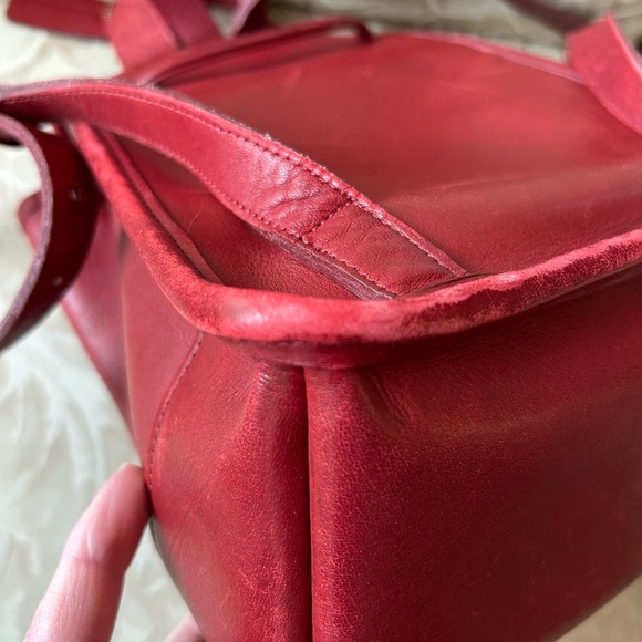 COACH Small Daypack Backpack Red 9960 - Picture 8 of 16